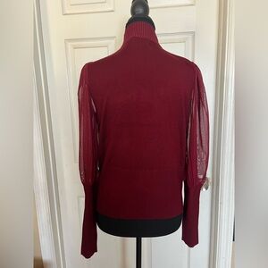 Almost Famous Wine Red Turtleneck Sweater